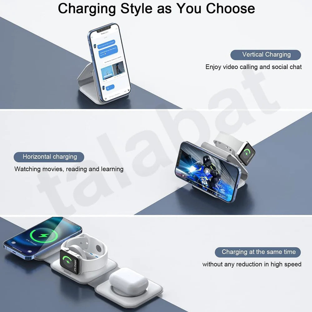 Magnetic 3-in-1 Fast Charger